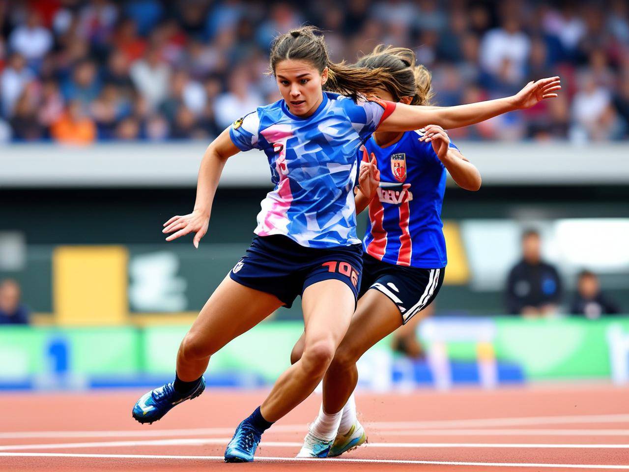 精妙配合：女足选手间默契无间